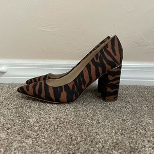 MARC FISHER TIGER STRIPE HEELS